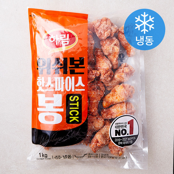 하림 위쉬본 핫스파이스 봉 (냉동), 1kg, 1개