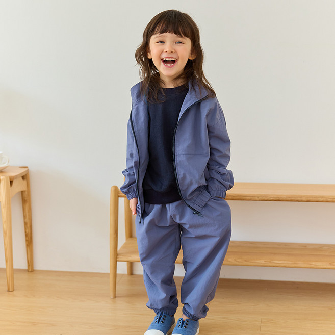 유라비 아동용 바람막이 자켓 + 팬츠 상하의 세트