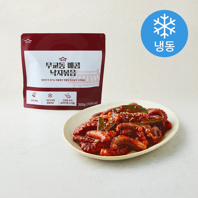 실비집 무교동 매콤 낙지볶음 (냉동), 1개, 300g