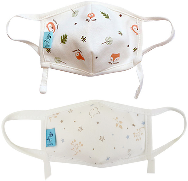 오즈맘 유아용 초소형 면 마스크 2종 세트