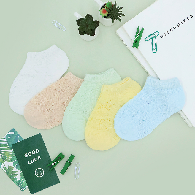 비단길 아동용 쿨매쉬 스팅즈 양말 5켤레 세트