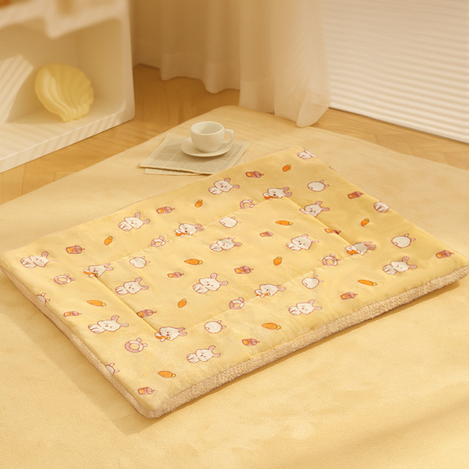 파스텔펫 반려동물 따뜻뽀송 꿀잠 담요매트, 토끼, 1개
