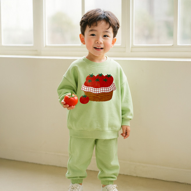 키즈꼬모 아동용 토팜 상하의 세트