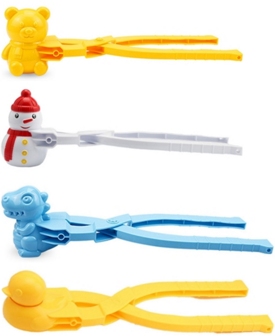 오리 + 공룡 랜덤발송 + 곰돌이 랜덤발송 + 눈사람 눈집게 세트, 1세트