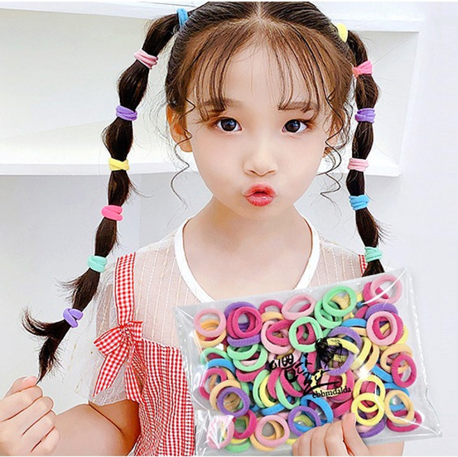 링하나 여아용 쁘띠 말랑 머리끈 RK224 100p