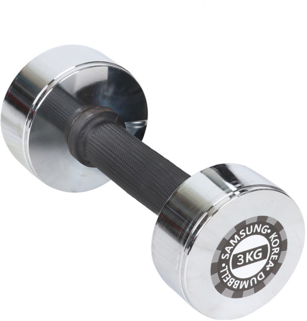 우성 다이나믹 크롬 덤벨, 3kg, 1개