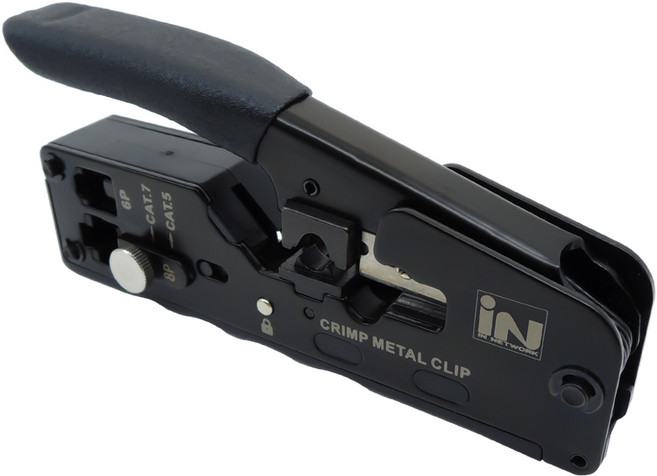 인네트워크 CAT5E / 6 / 7 관통형 EZ 플러그 압착 랜툴 IN-719, 1개