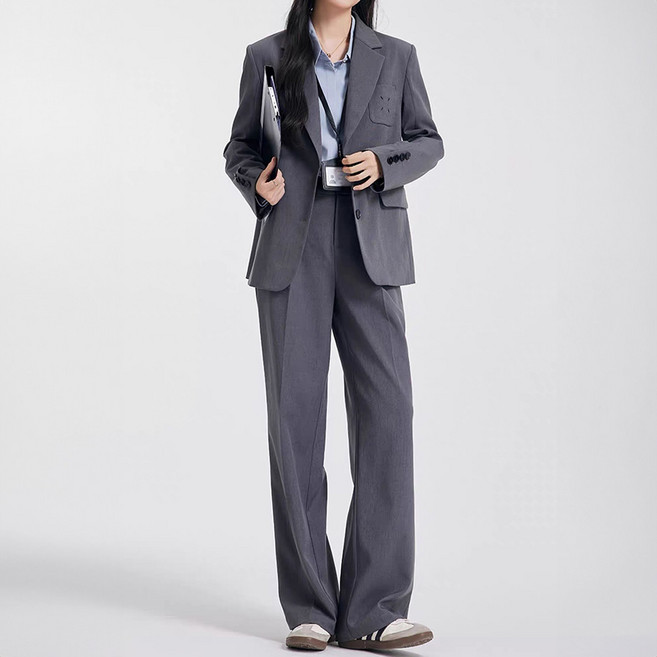 페이퍼먼츠 르벨 포켓 스티치 자켓 + 슬랙스 정장 세트 12132