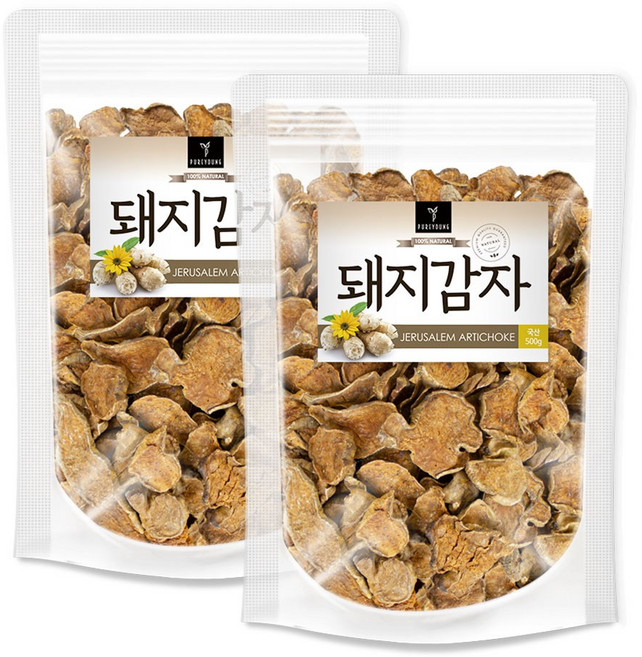 퓨어영 볶은 돼지감자, 500g, 2개