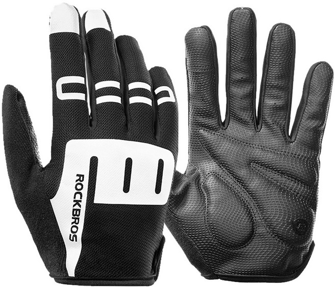 락브로스 SBR 충격 패드 빛반사 스마트폰 터치 자전거 긴장갑 양손 세트 S253, 1개