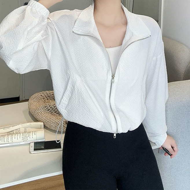 andstyle 女款兩穿抽繩短版休閒夾克