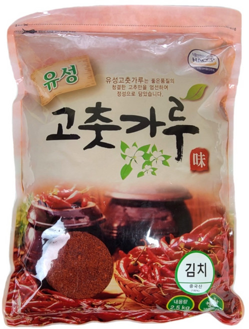 고춧가루 김치용 굵은 굵기, 2.5kg, 1개