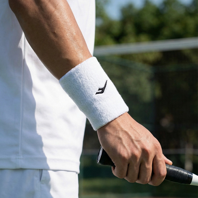프로스펙스 퍼포먼스 스포츠 롱 손목 밴드, 화이트, 1개