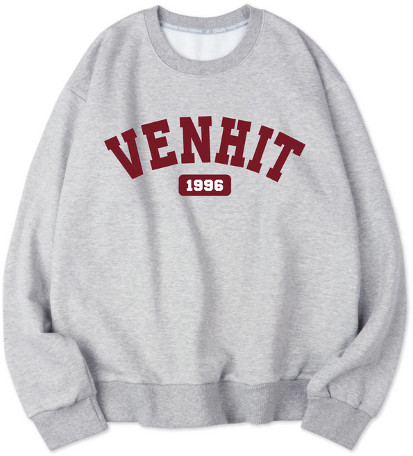 VENHIT 男女通用 基本款 特厚雙面棉 大學T