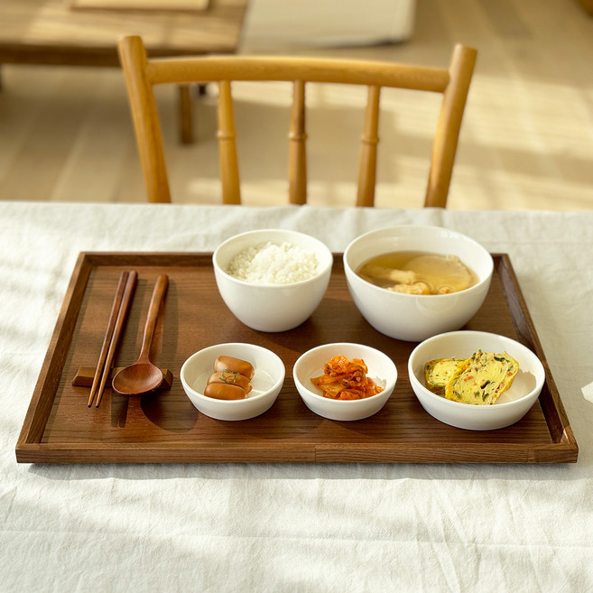 아카시아 직사각 쟁반, 애쉬, 1개