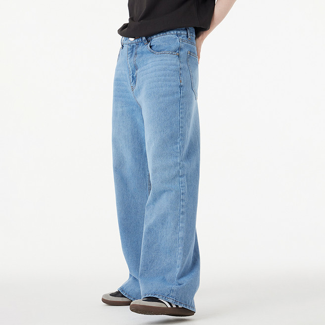 어반에이지 남녀공용 스탠다드 와이드 데님 팬츠