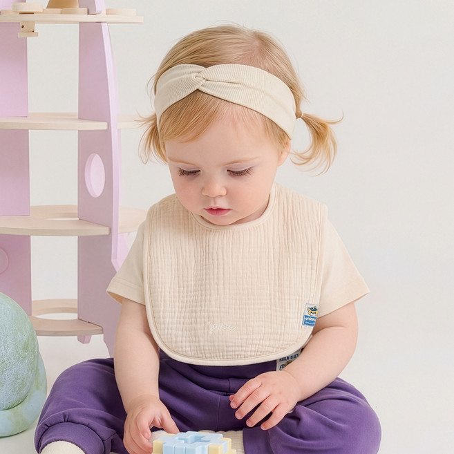 MilkBaby 유아용 소프트 BIB 턱받이