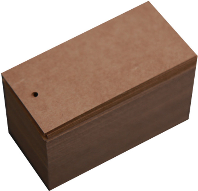 봄91 의류용 라벨택 무지사각, 크라프트, 150개