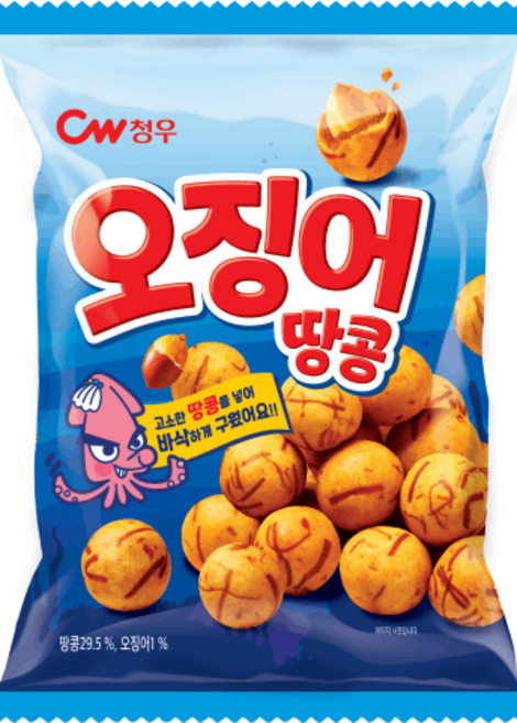 청우식품 오징어땅콩, 90g, 1개
