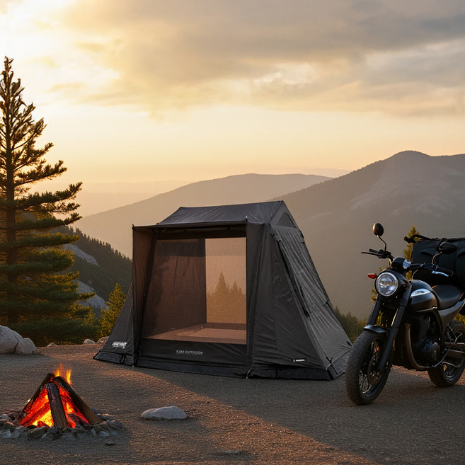 카즈미 와일드 필드 코트 하우스 스모그 TPU 투명창, 블랙