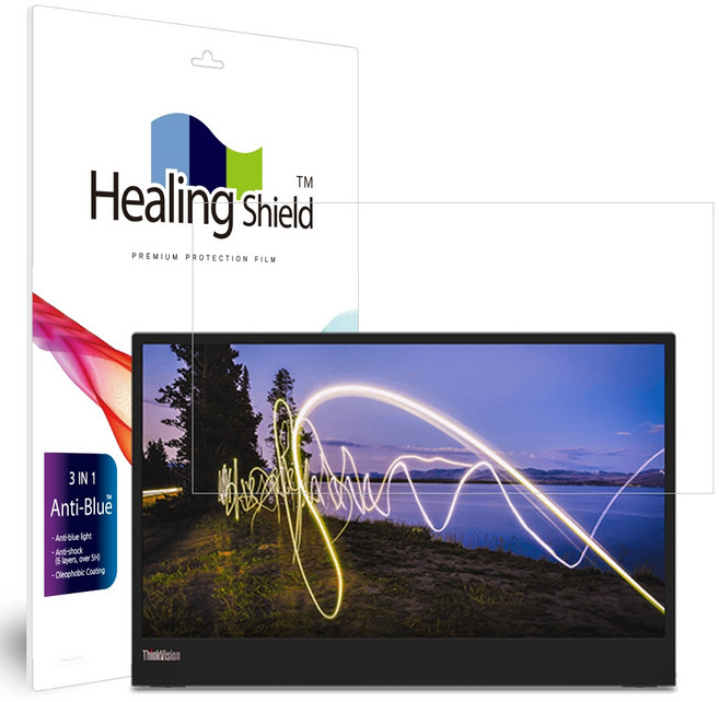 힐링쉴드 블루라이트차단 액정보호필름 세트, 1개
