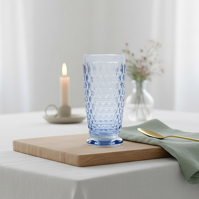 빌레로이앤보흐 보스턴 롱드링크 잔 블루, 400ml, 1개