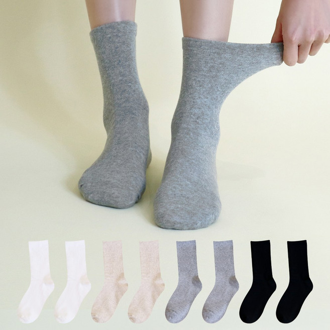 Mysock 女性無壓迫中筒襪8雙