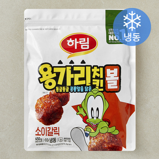 하림 용가리 치킨볼 소이갈릭 (냉동), 450g, 1개