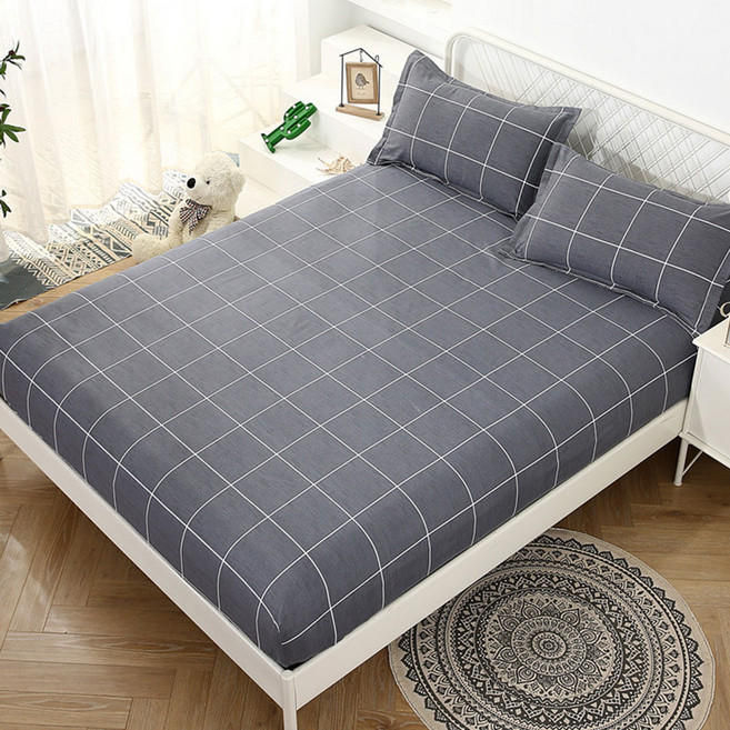 봄날애 코튼 미끄럼방지 고정형 매트리스 커버