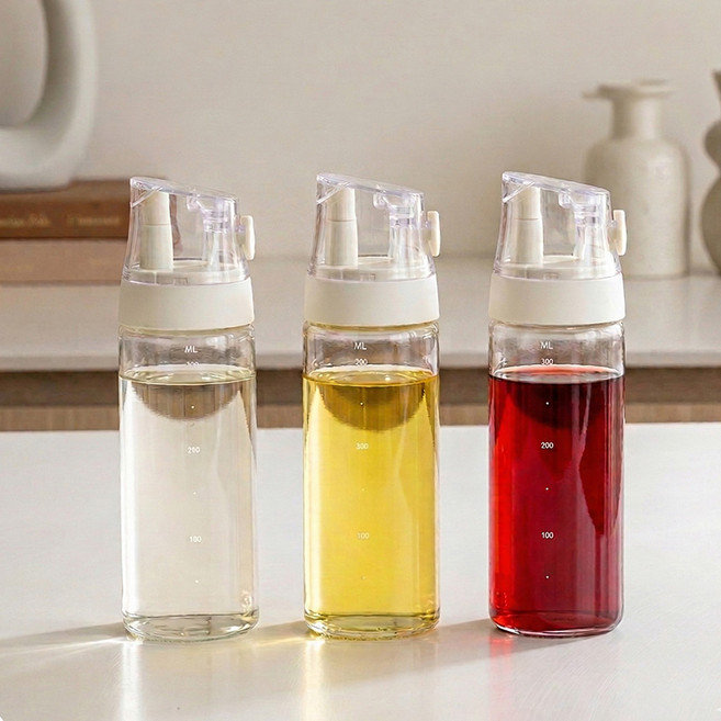 달팽이리빙 메종치비네 자동개폐 밀폐 오일병 밀크, 3개, 350ml