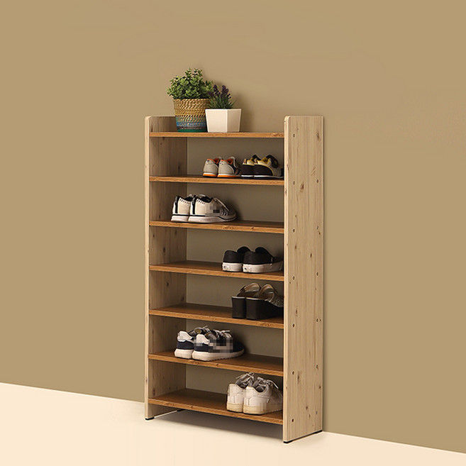 아라마가구 이키 신발장 601, 오크, 7단