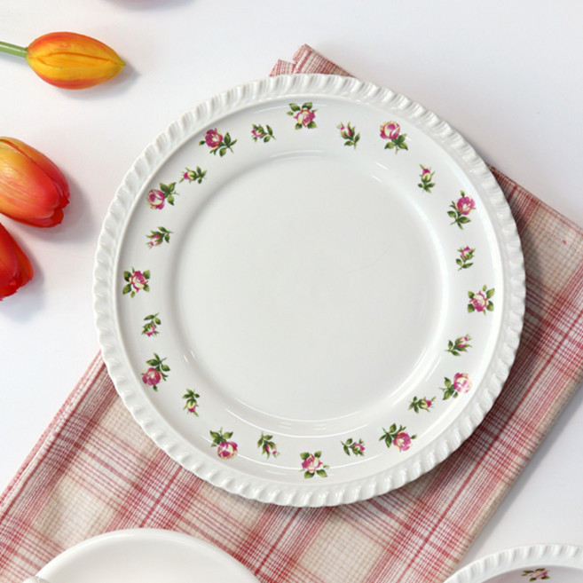 위즐리 빈티지 접시, 19레이스플라워, 1개