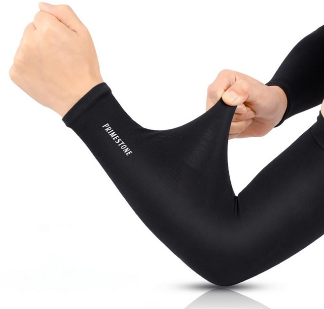 Primestone 冰感涼爽無縫袖套, 黑色, 6雙