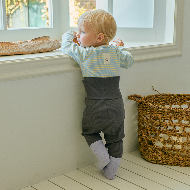 말랑하니 모달골지 9부 실내복 상하의 세트