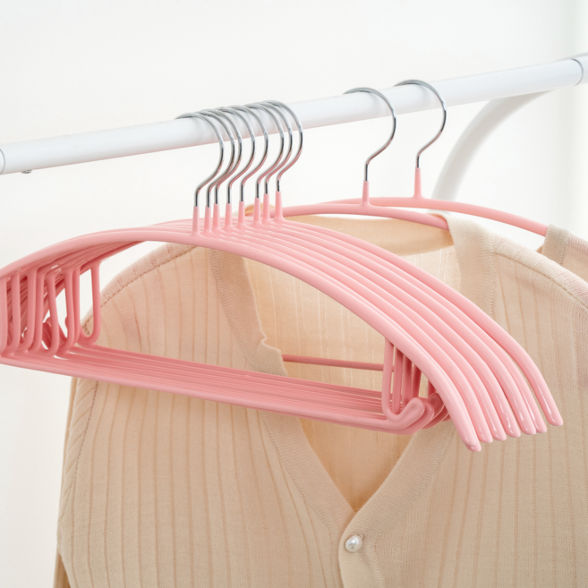 제이밀 논슬립 어깨뿔방지 옷걸이, 핑크, 30개