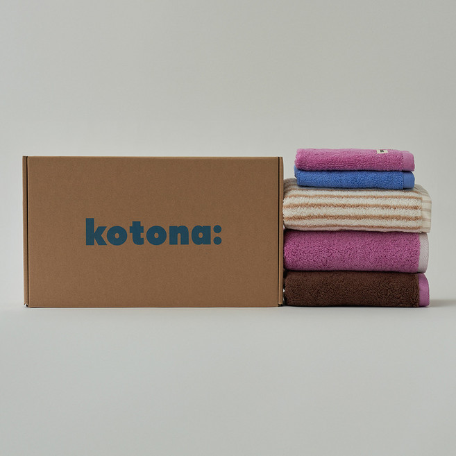 코토나 홈바디 호텔 수건 200g 40수 코마사 5종 기프트 세트, 02 비하인드, 1세트