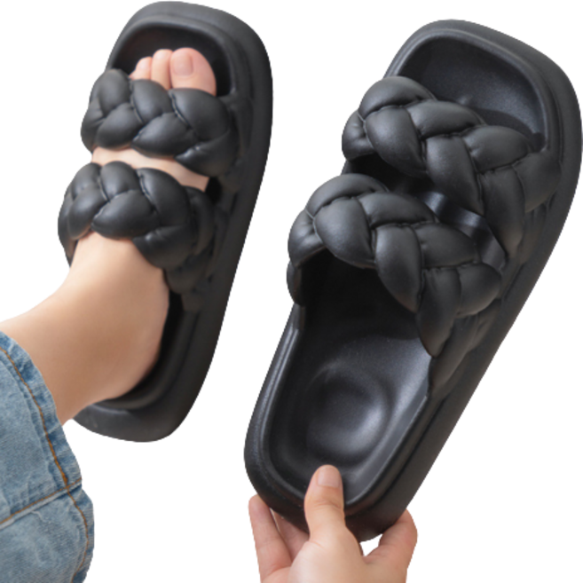 하이퍼 꽈배기 슬리퍼