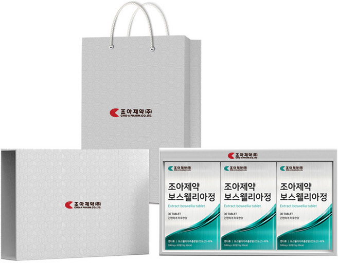 조아제약 보스웰리아정 영양제 + 쇼핑백, 30정, 3개