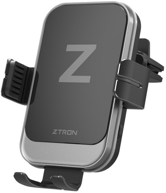 지트론 듀얼코일 차량용 무선 충전거치대, 블랙, ZTWC300A