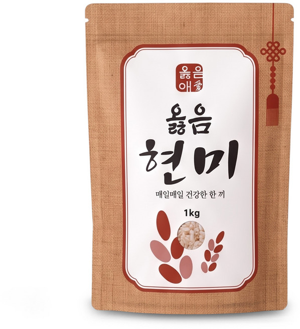 옳음애 현미, 1kg, 1개