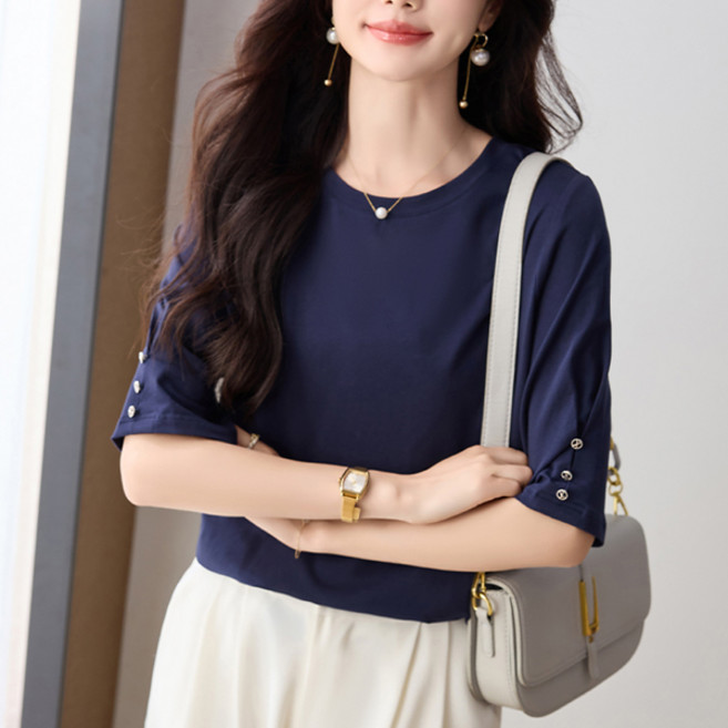 포플러앤씨 여성용 미티레비 7부 티셔츠 P26SMT030643