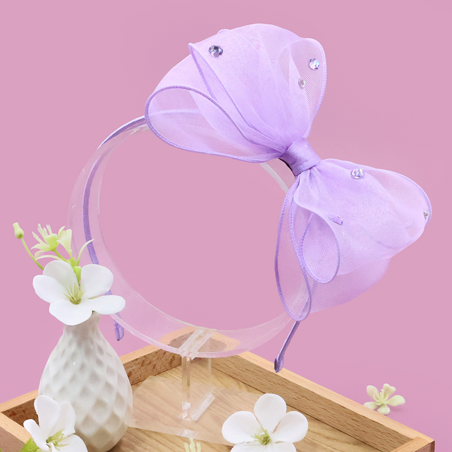 Bidangil Linge 水鑽大蝴蝶結髮帶