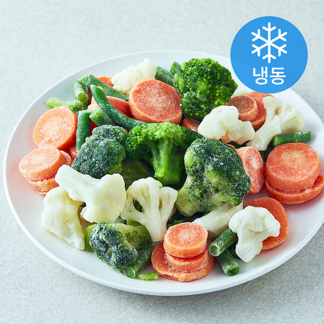 다타 컨트리믹스 혼합야채 당근 + 브로컬리 + 컬리플라워 + 깍지콩 세트 (냉동), 1kg, 1세트