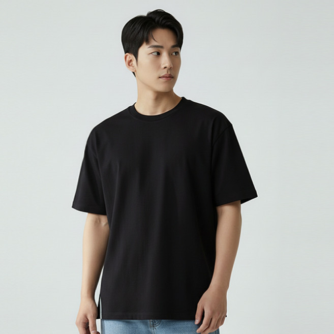 레이먼 남성용 16수 레이어드 반팔 티셔츠