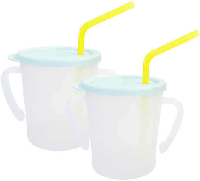 아가프라 뉴매직 빨대컵, 300ml, 2개, 민트