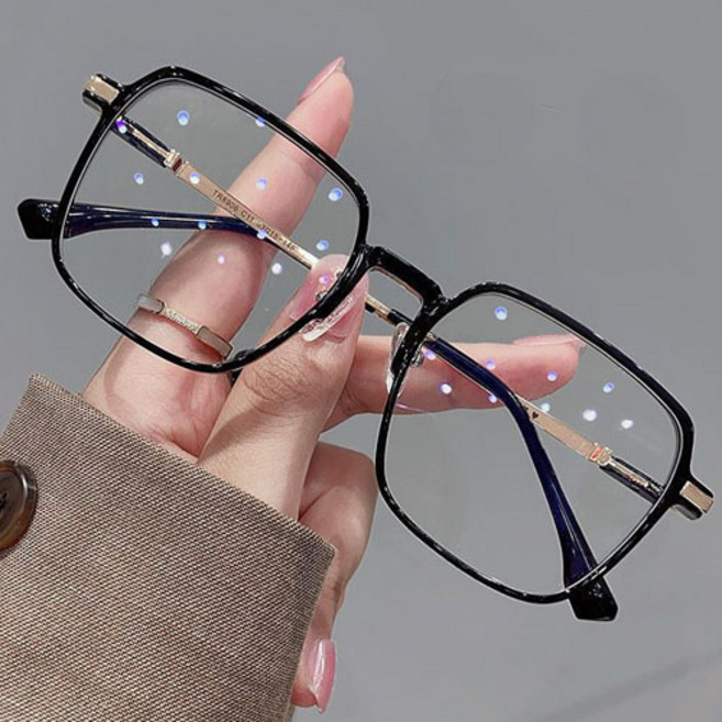 비아워게스트 사각 빅사이즈 가벼운 TR 뿔테 안경