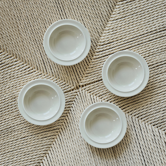 윤도자기 메종오브제 코지 소스볼, Oat, 4개