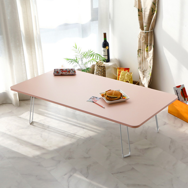 트리팜 PET 라운드 슈퍼매트 테이블 1200 x 600 mm, 피치 핑크