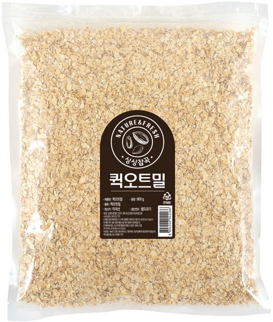월드그린 싱싱 퀵오트밀, 800g, 1개