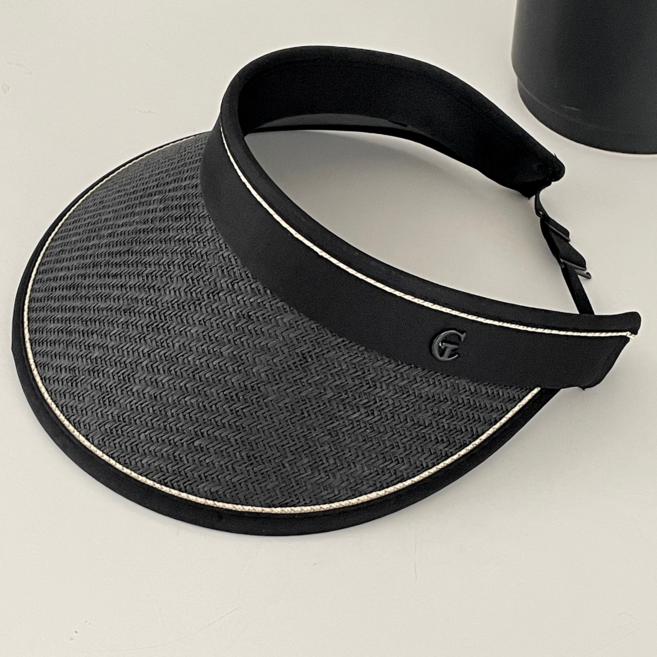 해피제이 여성용 돌돌이 라탄 썬캡